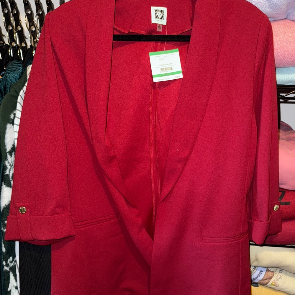 Anne Klein Red Blazer- NWT